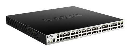 D-Link DGS-1210-52MP/ME/E сетевой коммутатор Управляемый L2+ Gigabit Ethernet (10/100/1000) 1U Черный, Серый
