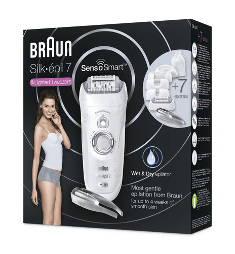 Braun Silk-épil 7 81646967 epilator 40 tweezers White, Silver – image 2