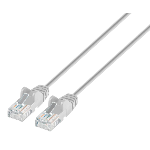 CAT6A U/UTP SLIM NETWORK PATCH CABLE, 3 FT., GRAY