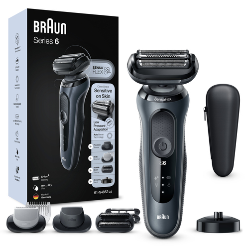 Braun Series 6 61-N4862cs Foil shaver Trimmer Grey – image 1