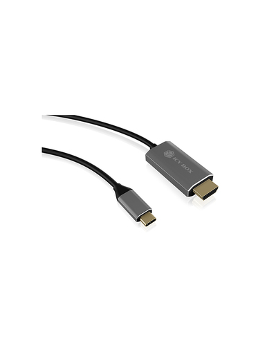 ICY BOX IB-CB020-C - USB-C (male) > HDMI (male) kabel, afbeelding 2