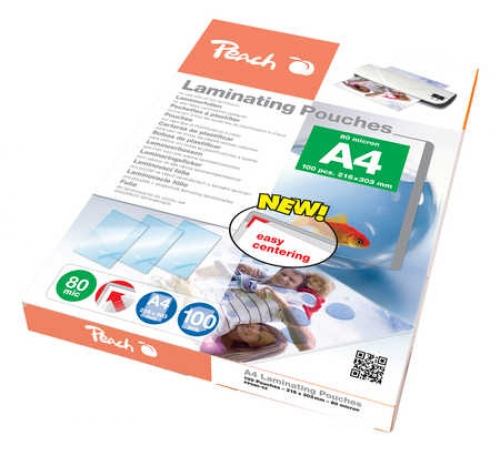 Peach - 100-pakke - blank - A4 (210 x 297 mm) laminerings poser