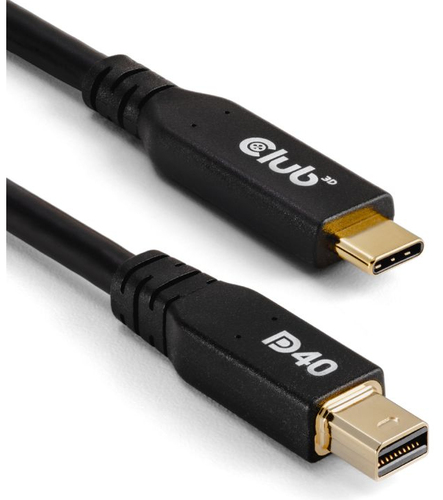 Club 3D - video adapter cable - 24 pin USB-C to Mini DisplayPort - 2 m – Foto 2 von 2