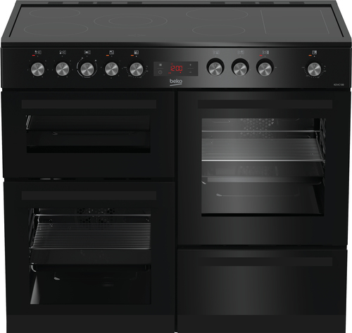 Beko KDVC100K 100cm Double Oven Range Cooker with 5 Zone Ceramic Hob – image 1
