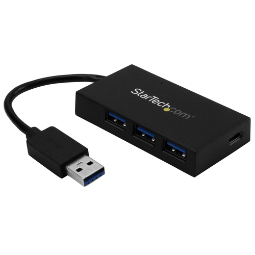 StarTech.com 4 Port USB 3.0 Hub, USB Type-A Hub with 1x USB-C & 3x USB-A Ports (SuperSpeed 5Gbps), USB Bus Powered, USB 3.1/USB 3.2 Gen 1 Adapter Hub, Portable USB Hub for Laptop/Desktop - Windows/macOS/Linux (HB30A3A1CFB) Sort