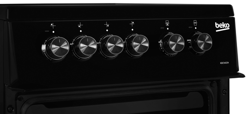 Beko KDC5422AK 50cm Wide Single Oven Electric Cooker with Ceramic Hob - Black - A Rated, Black - image 6