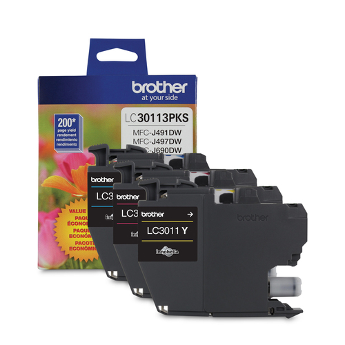 3PK COLOUR INK CARTRIDGE FOR .BROTHER AIO PRINTERS MULTI 5