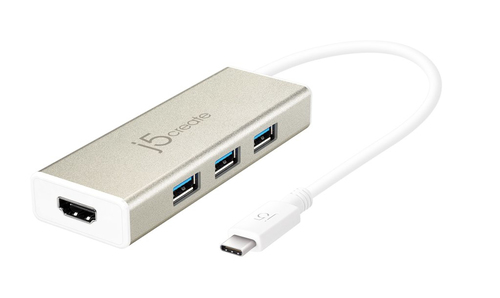 J5Create J5 JCH451 t-C->3xU3 hub+ Hdmi