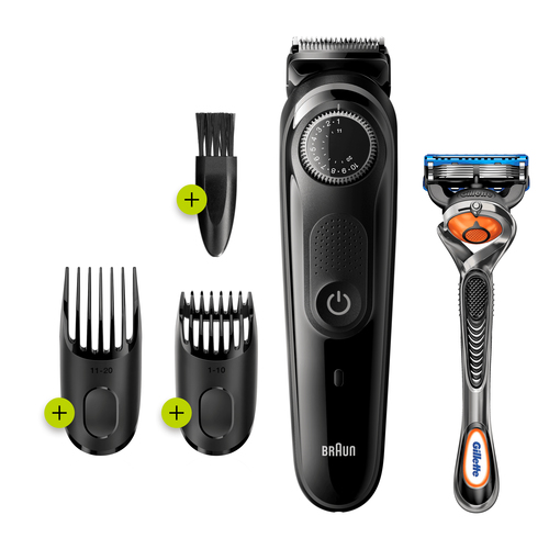 Braun Beard Trimmer BT3242 Men Trimmer & Hair Clipper, 39 Length Settings, Black/Grey – image 1