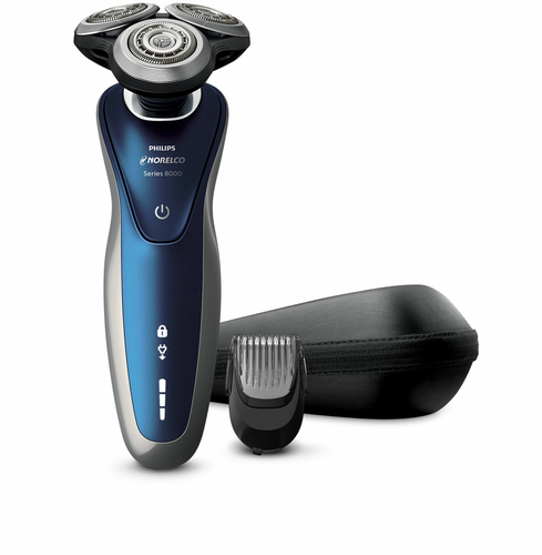 Philips 8000 series S8950/91 men's shaver Rotation shaver Trimmer Blue, Grey – image 2