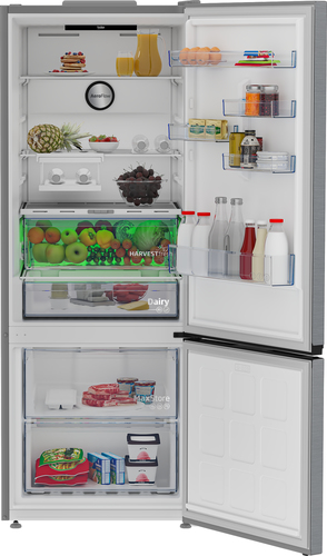 Beko Pro HarvestFresh AeroFlow CNG5785VPS 60/40 Fridge Freezer - Stainless Steel - image 3