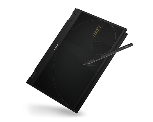 MSI Summit E14 Flip Evo A12MT-049 Intel® Core™ i7 i7-1260P Гибрид (2-в-1) 35,6 cm (14") Сенсорный экран Quad HD+ 16 GB LPDDR5-SDRAM 1 TB Твердотельный накопитель (SSD) Wi-Fi 6E (802.11ax) Windows 11 Home Черный