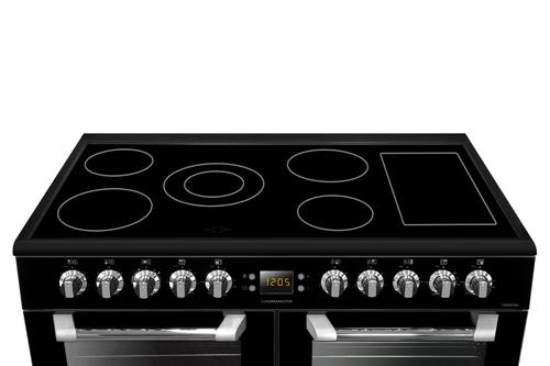Leisure Cuisinemaster CS100C510K 100cm wide Electric Range Cooker with Ceramic Hob - Black - A/A/A Rated, Black - image 3