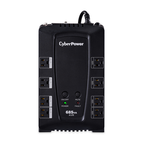 CP685AVRG UPS de 685 VA/390 W Topología Línea Interactiva Entrada 120 Vca NEMA 515P Tipo Gabinete Compacto Con 8 Tomas NEMA 515R CP685AVRG