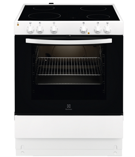 Electrolux EKC7010NOW Freestanding cooker Electric Ceramic hob Black, White