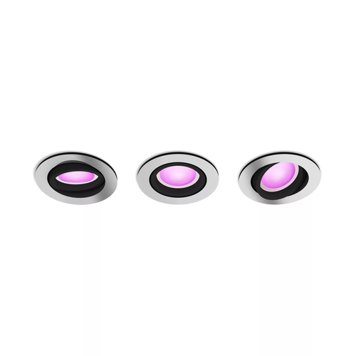 Philips Hue Centura inbouwspot White and Color - rond - Aluminium - 3-pack