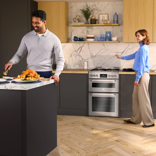Beko Pro FDG6272TCSM 60 cm Gas Cooker - Silver Mirror, Silver/Grey - image 7