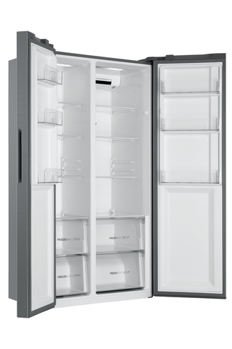 Haier HSR3918ENPG American-Style Fridge Freezer - Silver/Grey - image 5