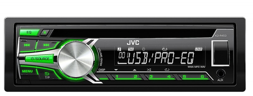 JVC KD-R453E car media receiver Black
