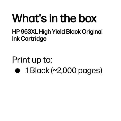 Original HP 963XL High Capacity Black Ink Cartridge - image 3