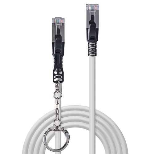 Lindy 1.5m Cat.6A S/FTP LSZH Network Security Cable, Grey, afbeelding 3
