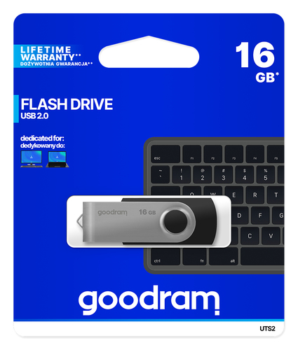 Goodram UTS2 unidad flash USB 16 GB USB tipo A 2.0 Negro
