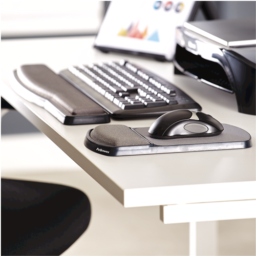 Fellowes Premium Gel Graphite - Muismat met polskussen, afbeelding 4