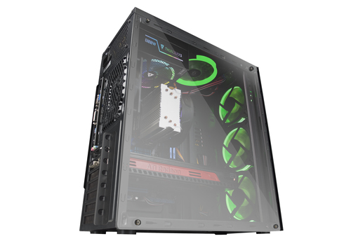 Mars Gaming MCGGREEN computer case Midi Tower Black – image 4