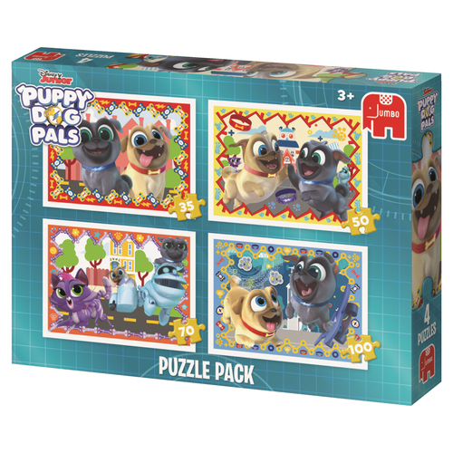 Disney Puppy Dog Palls 4 Puzzles Pusle 35 tk Multifilmid