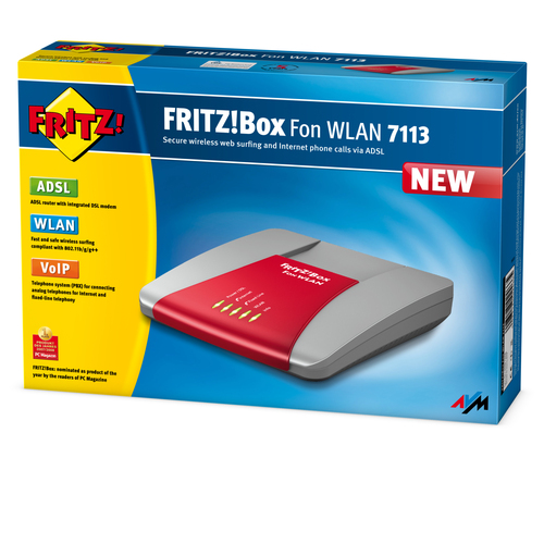 FRITZ! 7113 wireless router Red – image 3