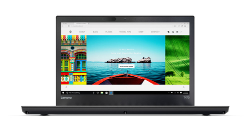 Lenovo Portátil - Lenovo ThinkPad T470 20HES2R800 35,6 cm (14") Pantalla Táctil LCD - Intel Core i5 (7th Gen) i5-7300U Dual-core (2 Core) 2,60 GHz - 8 GB DDR4 SDRAM - 256 GB SSD - Windows 10 Pro 64-bit - 1920 x 1080 - Tecnología IPS de Variación en el Plano - Negro - Intel HD Graphics 620 DDR4 SDRAM - 4G - LTE - Compatibilidad con WWAN - Cámara Frontal/Cámara Web - Gigabit Ethernet - Red (RJ-45) - HDMI - 3 x Puerto USB 3.0 - USB tipo-C