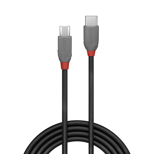Lindy USB 2.0 Kabel Type C/Micro-B Anthra Line M/M 0.5m, afbeelding 2