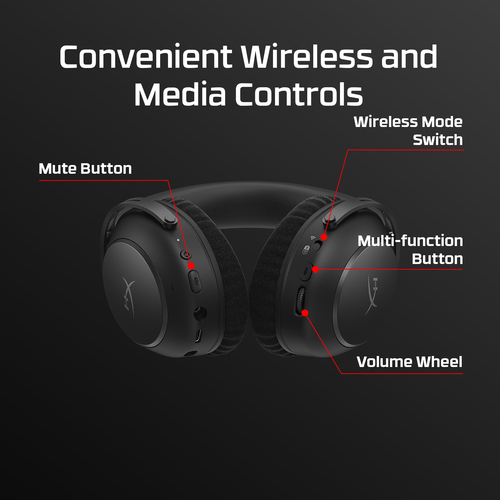 HyperX Cloud Alpha 2 Wireless Gaming Headset – 250 Hours Battery, Dual Chamber Drivers, Multi-Platform Compatibility – Black - image 7
