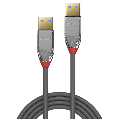 Lindy USB 3.0 Kabel Type A/A Cromo Line M/M 5m, afbeelding 2