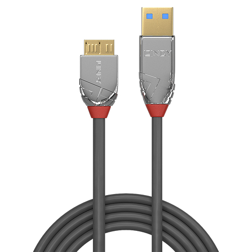 Lindy USB 3.0 Kabel Type A/Micro-B Cromo Line M/M 1m, afbeelding 2