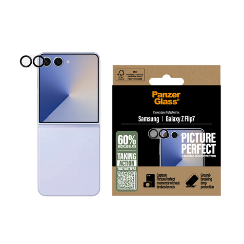 PanzerGlass PicturePerfect Samsung Galaxy Z Flip 7 Camera Lens Protector Glas, afbeelding 2