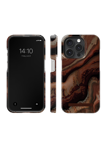 iDeal of Sweden Printed Case MagSafe iPhone 15PR Dark Amber Marble – image 3