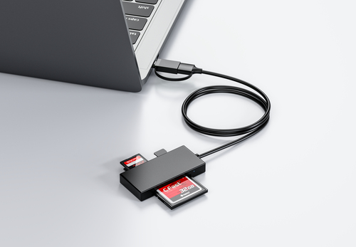 Origin Storage USB3.2 Gen1 Multi-Ports Card Reader with USB-C and USB-A adapter – image 2