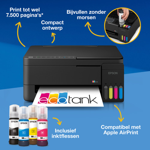 Epson EcoTank ET-2912 all-in-one printer – Foto 3 van 10