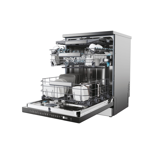 Haier I Pro Shine 5 XF6B0M3PDA Full-size WiFi-enabled Dishwasher - Graphite, Black - image 6