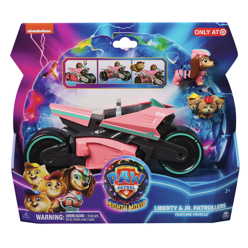 Spin Master PAW Patrol: The Mighty Movie Motorcycle Toy Vehicle, with