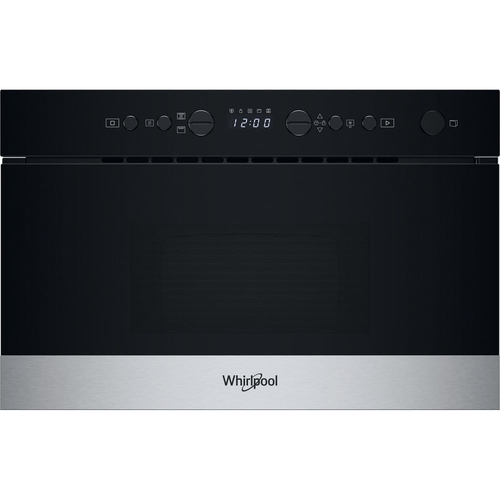 Whirlpool WMN574BX Black, Stainless steel Grill microwave Built-in
