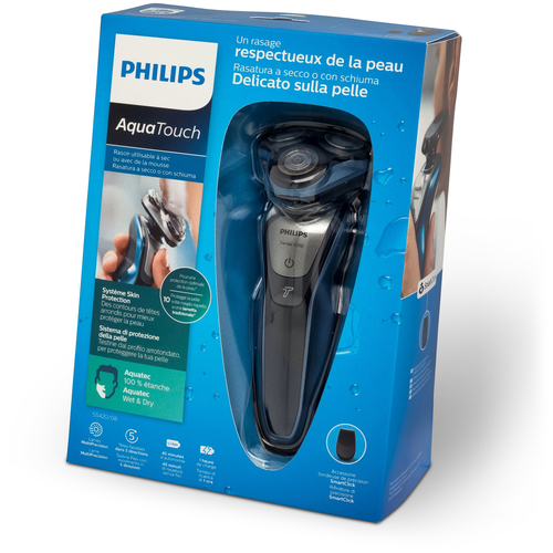 Philips AquaTouch S5420/08 men's shaver Rotation shaver Trimmer Blue, Grey – image 2