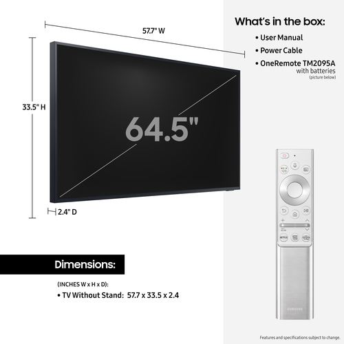 Samsung The Terrace QN65LST7DAFXZA TV – image 4