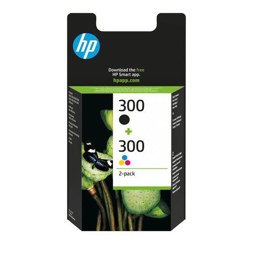 HP 300 2-pack Black/Tri-colour Original Ink Cartridges (CN637EE) - image 1