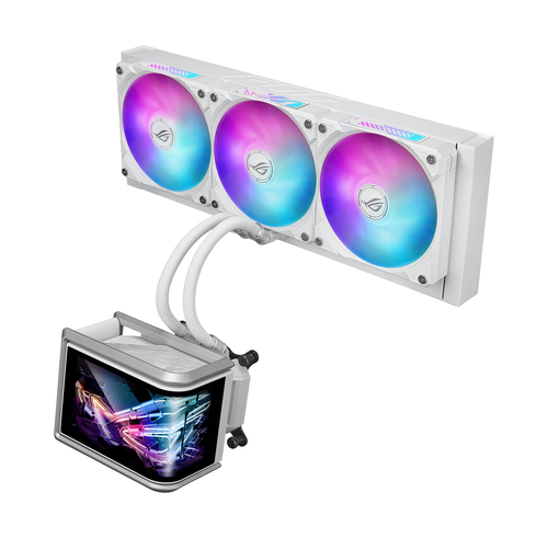 Asus Rog Ryuo IV Slc 360 Argb Aio Liquid CPU Cooler with 6.67" Curved Amoled Display - White - image 7