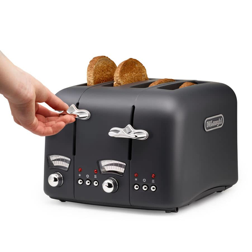 Delonghi De'longhi 4 Slice Argento Toaster Silver Silver - image 2