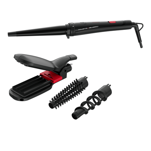 Rowenta Infinite Looks CF422L Плойка для завивки Теплый Черный, Розовый 48 W