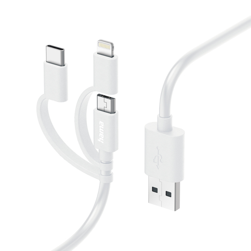 Hama 00201535 USB кабель USB 2.0 1 m USB A Micro-USB B 0,48 Gbit/s Белый