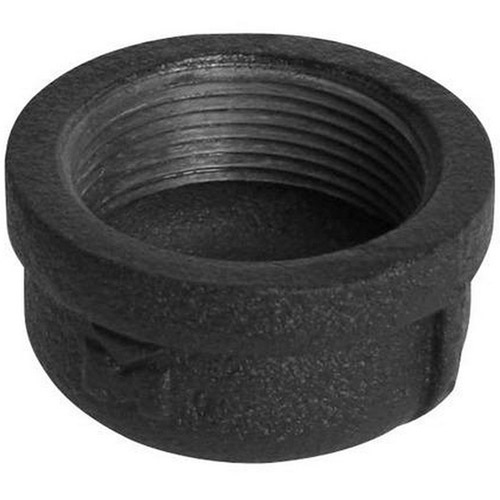 THREADED END CAP FOR EXTENSION COLUMNS - BLACK - END CAP CONNECTS TO ANY 1.5IN N